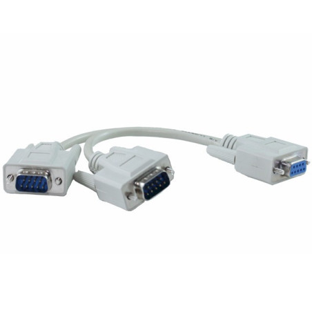 DB9F To 2 X DB9M Splitter Cable