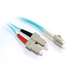 0.5M LC-SC OM3 10GB Multimode Duplex Fibre Optic Cable