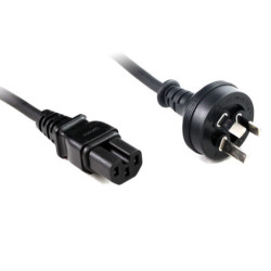 3M Wall To IEC C15 High Temperature Power Cable