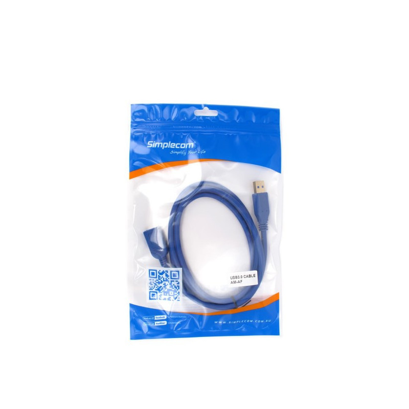 Simplcom CA315 1.5M 4FT USB 3.0 SuperSpeed Extension Cable Insulation
