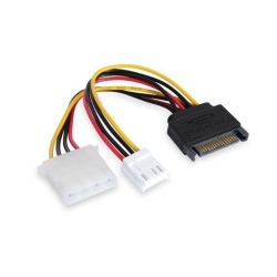 15CM SATA M To Molex & Floppy