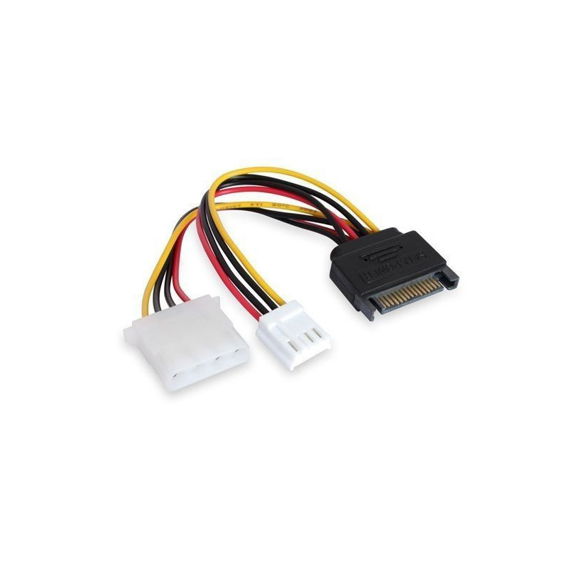 15CM SATA M To Molex & Floppy