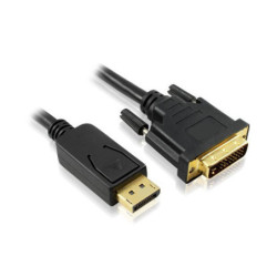 1M Displayport to DVI-D Cable