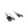 1M DVI-D to HDMI Cable with 3.5mm Audio