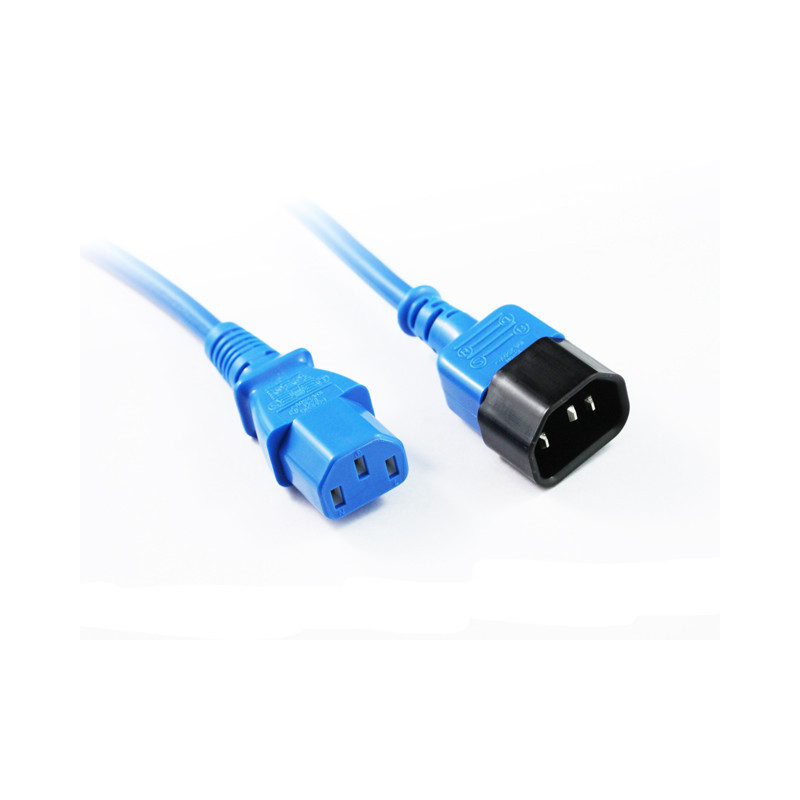 2M Blue IEC C13 to C14 Power Cable