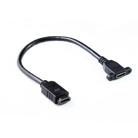 30CM HDMI Panel Mount Cable