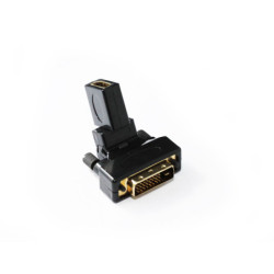 DVI M to HDMI F Adaptor 360 Degree Swivel