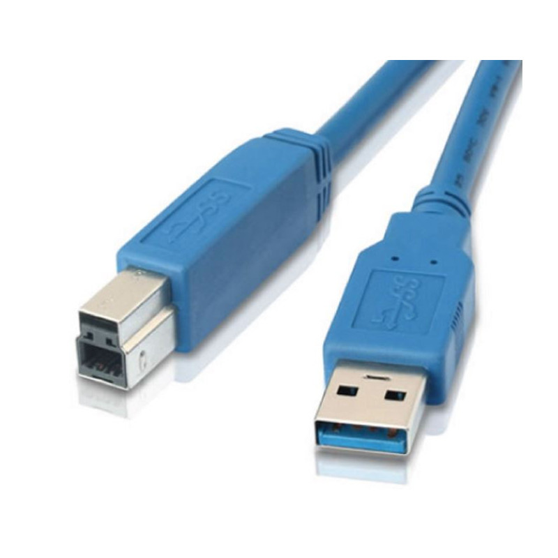 2m USB 3.0 Printer Cable - Type A Male to Type B Male Blue Colour