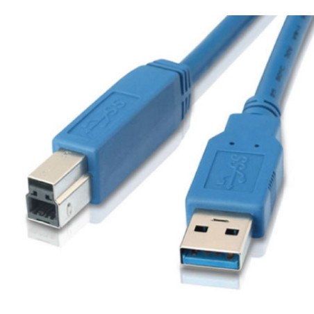 2m USB 3.0 Printer Cable - Type A Male to Type B Male Blue Colour