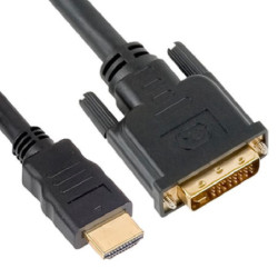 HDMI to DVI-D Adapter Converter Cable 1m - Male to Male 30AWG OD6.0mm