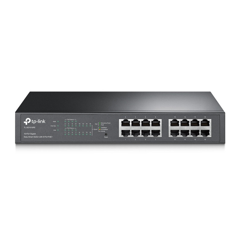 TP-Link TL-SG1016PE 16-Port Gigabit Desktop/Rackmount Switch PoE