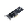 Synology M.2 SSD M2D18 Adapter Card - Supports M.2 NVME and SATA