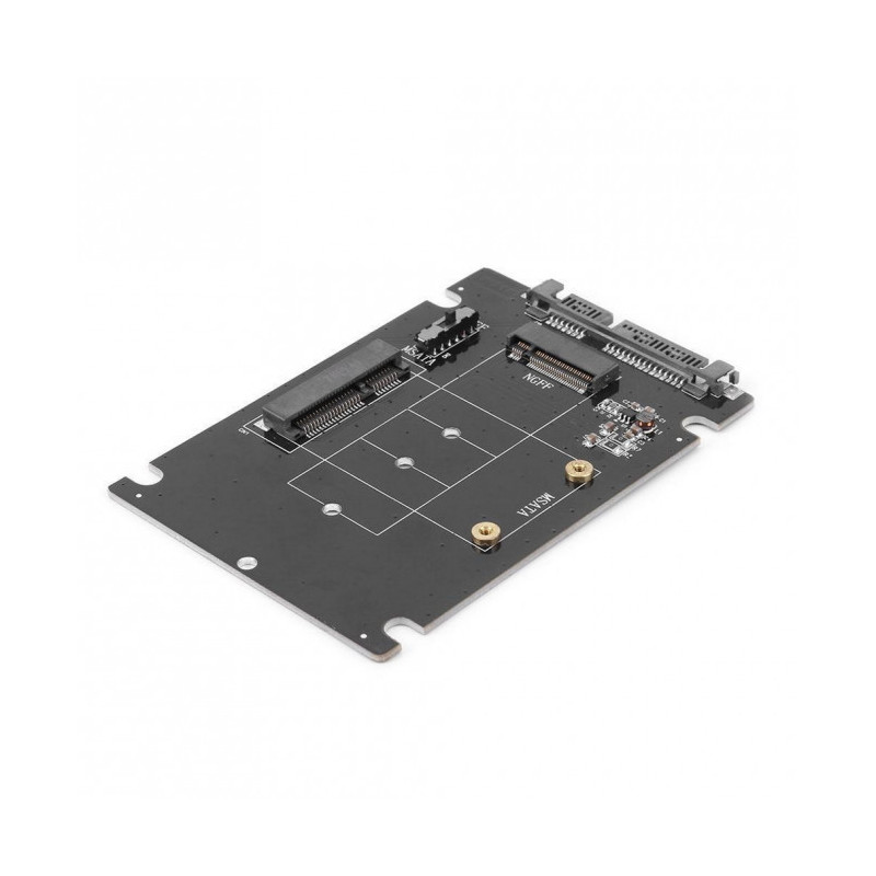 Simplecom SA207 mSATA + M.2 (NGFF) to SATA 2 In 1 Combo Adapter