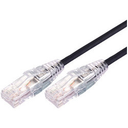 Comsol 1.5m 10GbE Ultra Thin Cat 6A UTP Snagless Patch Cable LSZH (Low Smoke Zero Halogen) - Black