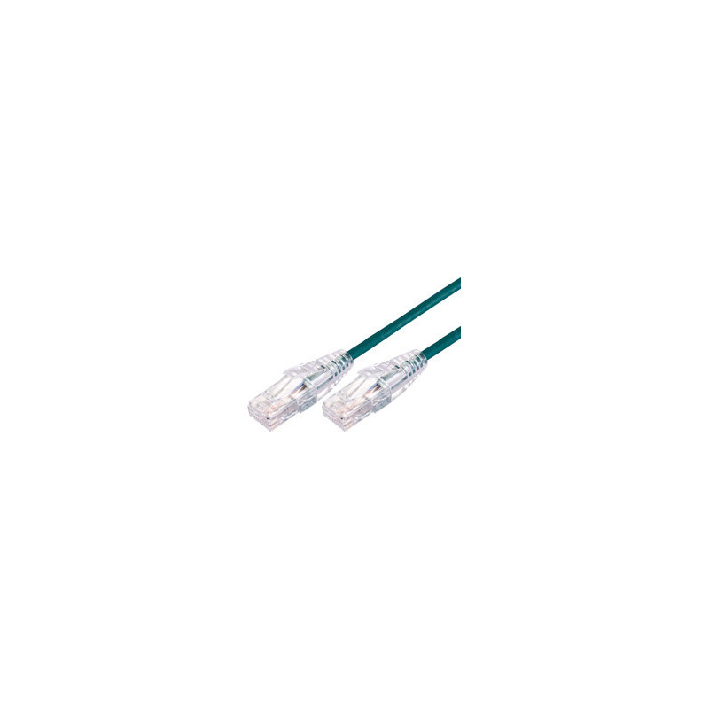 Comsol 1.5m 10GbE Ultra Thin Cat 6A UTP Snagless Patch Cable LSZH (Low Smoke Zero Halogen) - Green