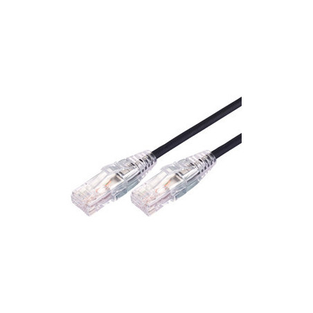 Comsol 1m 10GbE Ultra Thin Cat 6A UTP Snagless Patch Cable LSZH (Low Smoke Zero Halogen) - Black