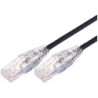 Comsol 1m 10GbE Ultra Thin Cat 6A UTP Snagless Patch Cable LSZH (Low Smoke Zero Halogen) - Black