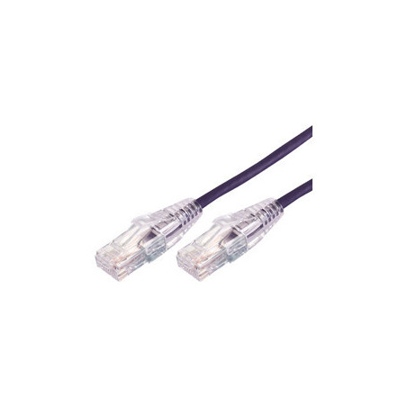 Comsol 1m 10GbE Ultra Thin Cat 6A UTP Snagless Patch Cable LSZH (Low Smoke Zero Halogen) - Purple