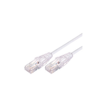 Comsol 1m 10GbE Ultra Thin Cat 6A UTP Snagless Patch Cable LSZH (Low Smoke Zero Halogen) - White