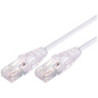Comsol 1m 10GbE Ultra Thin Cat 6A UTP Snagless Patch Cable LSZH (Low Smoke Zero Halogen) - White