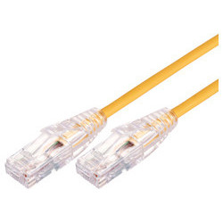 Comsol 1m 10GbE Ultra Thin Cat 6A UTP Snagless Patch Cable LSZH (Low Smoke Zero Halogen) - Yellow