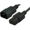 Comsol 1m Power Extension Cable IEC-C13(F) - IEC-C14(M)