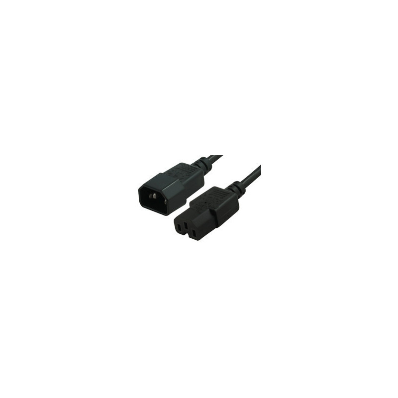 Comsol 1m High Temperature Power Cable IEC-C14(M) - IEC-C15(F)