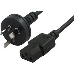 Comsol 1m Mains Outlet Power Cable 3PIN AUS(M) - IEC-C13(F)