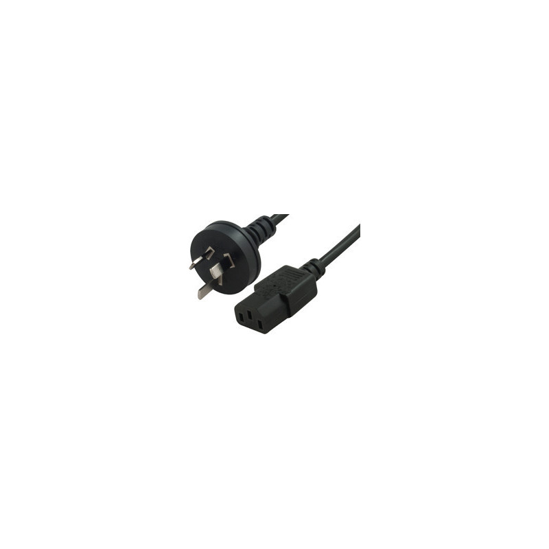 Comsol 1m Mains Outlet Power Cable 3PIN AUS(M) - IEC-C13(F)