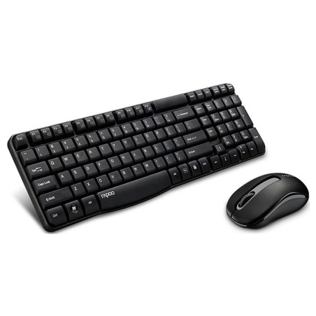 Rapoo X1800S 2.4GHz Wireless Keyboard Mouse Combo Black