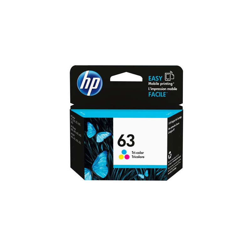 HP #63 Tri Colour Ink Cartridge 165 pages (F6U61AA)