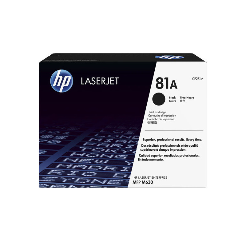 HP #81A Black Toner CF281A 10 - 500 pages