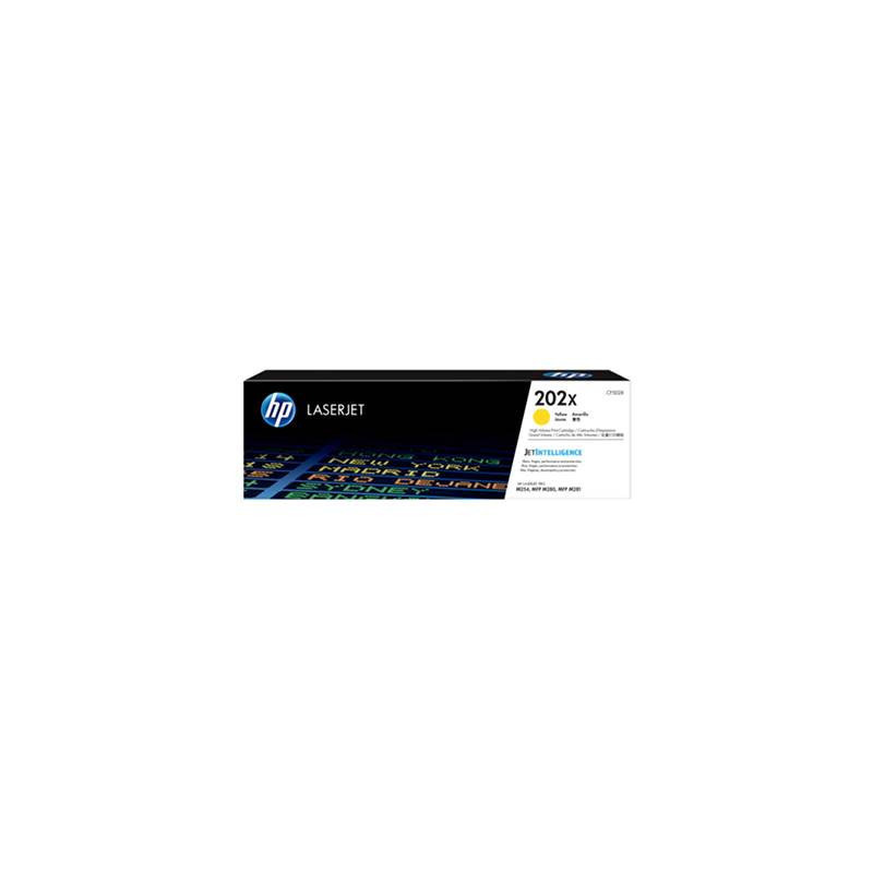 HP 202X LaserJet Toner Cartridge - Yellow (CF502X)