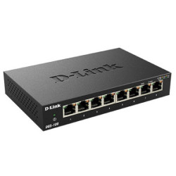 D-Link DGS-108 8-Port Gigabit Desktop Switch (Metal Housing)