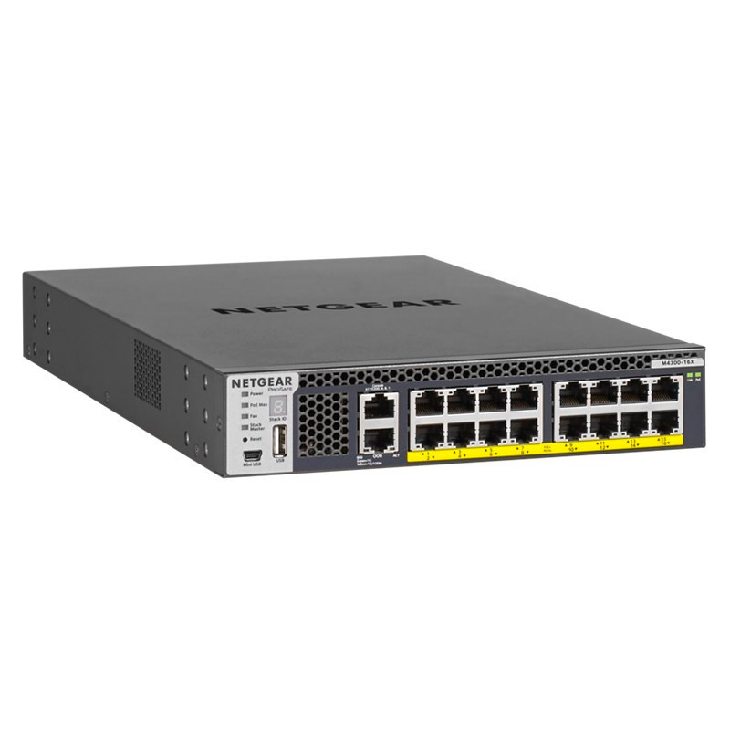 Netgear ProSAFE M4300-16X 299W 16-Port Gigabit Managed PoE+ Switch