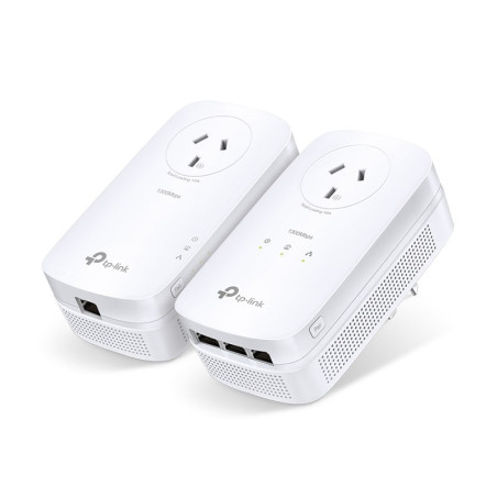 TP-Link AV1300 3-Port Gigabit Passthrough Powerline Starter Kit