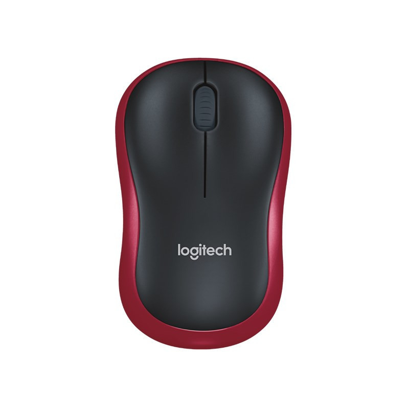 Logitech M185 Wireless Mouse - Red