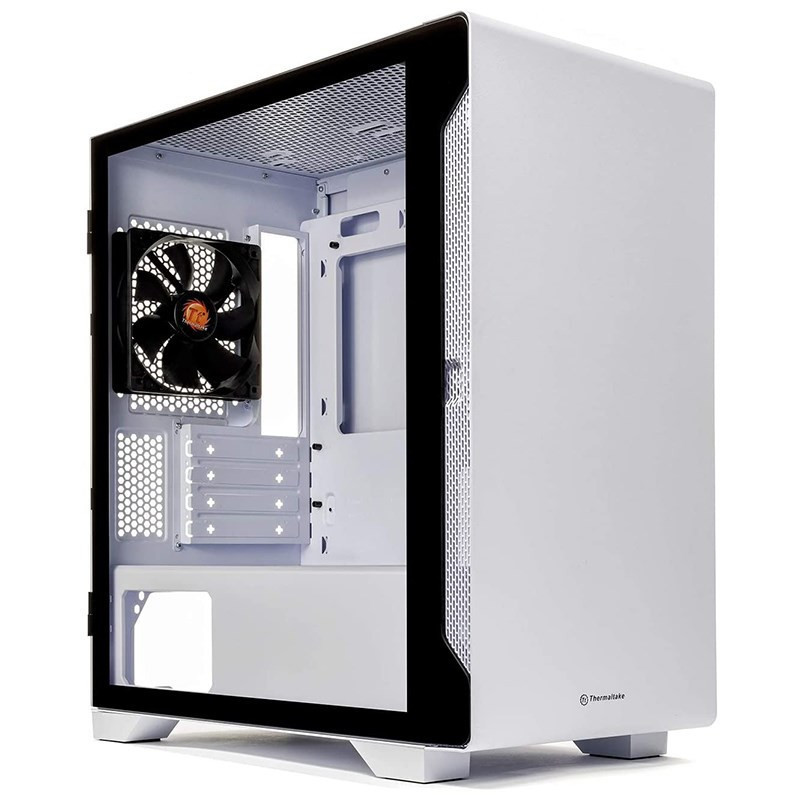 Thermaltake S100 Tempered Glass Micro-ATX Case - Snow Edition