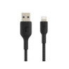 Belkin Boost Charge 15cm Lightning to USB-A Braided Cable - Black