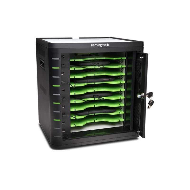 Kensington Universal Tablet Charge & Sync Cabinet - Black