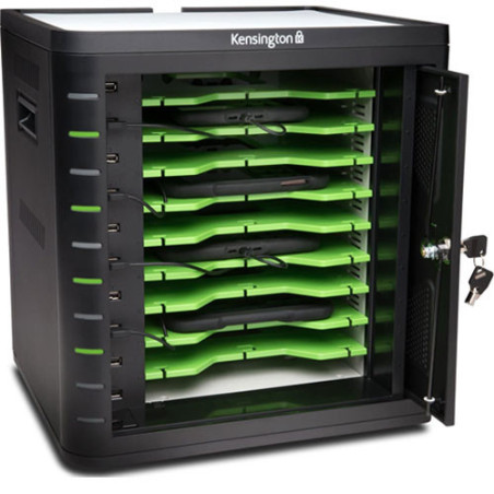 Kensington Universal Tablet Charge & Sync Cabinet - Black