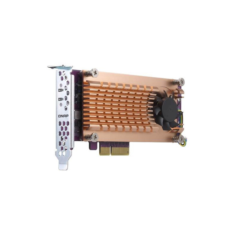 QNAP QM2-2P-244A Dual M.2 22110/2280 PCIe SSD Expansion Card