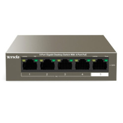 Tenda TEG1105P-4-63W 5-Port Gigabit Unmanaged Ethernet Switch with 4-Port PoE