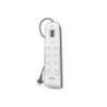 Belkin 8 Outlet Surge Protector with 2 USB Ports (2.4A) - 2M Cord (BSV804AU2M)