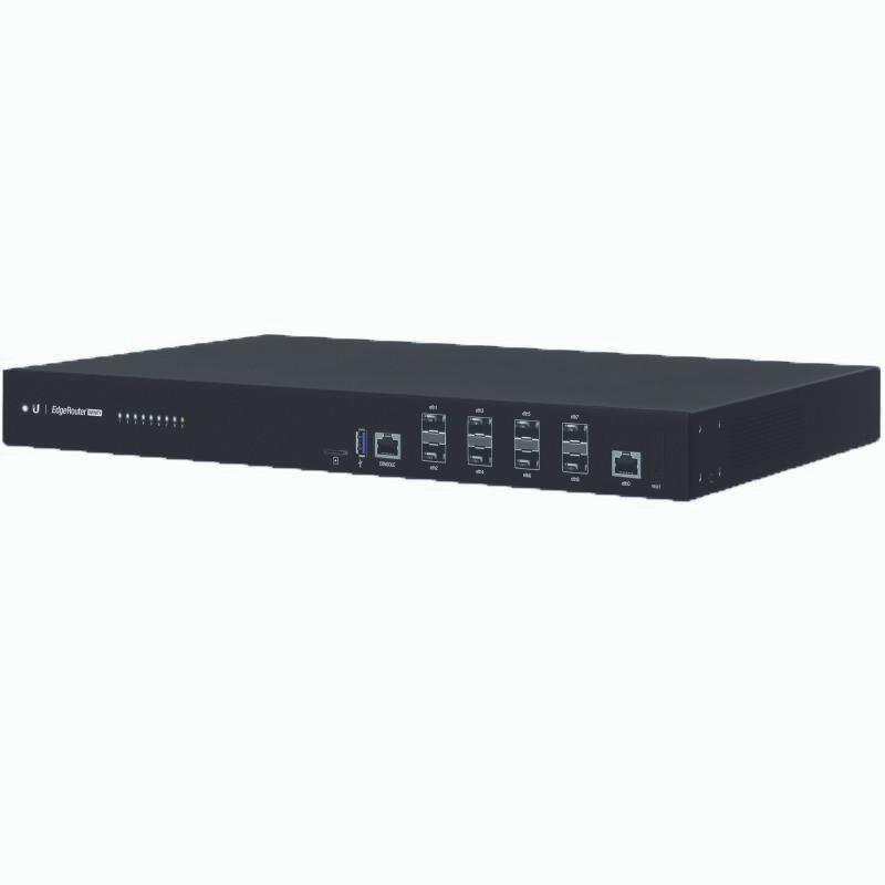 Ubiquiti EdgeRouter Infinity, 1 GbE RJ45 Port, 8 Port 10G SFP+ Router, Rack-mountable, 1U, 2 Hot-swappable AC/DC PSU,  2Yr Warr