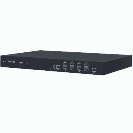 Ubiquiti EdgeRouter Infinity, 1 GbE RJ45 Port, 8 Port 10G SFP+ Router, Rack-mountable, 1U, 2 Hot-swappable AC/DC PSU,  2Yr Warr