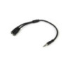 StarTech Slim Stereo Splitter Cable - 3.5mm Male to 2x 3.5mm Female