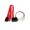StarTech 20in Slimline SATA to SATA w/ LP4 Power Cable Adapter