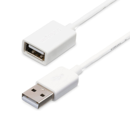 StarTech 1m USB Male to Female Cable - White USB Extension