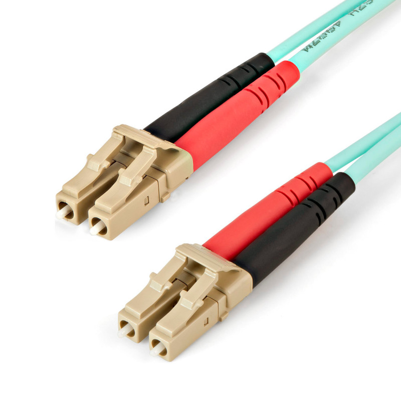 1m Aqua MM 50/125 OM4 Fiber Optic Cable